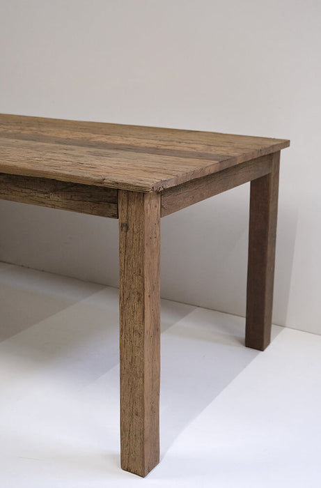 Rustikt spisebord af genbrugstræ - 230 cm