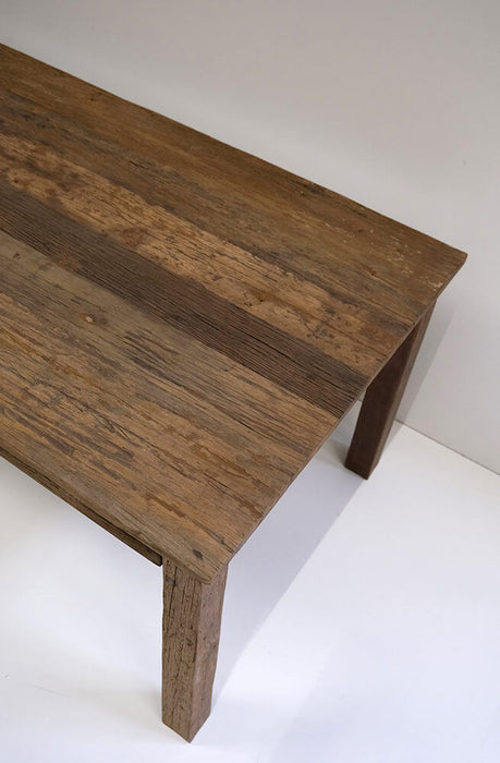 Rustikt spisebord af genbrugstræ - 230 cm