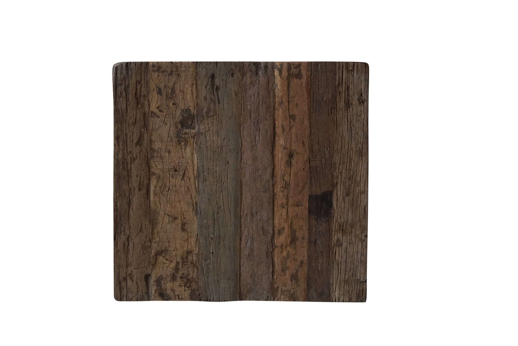San Francisco firkantet træbord - genbrugstræ - 45x45xH45 cm