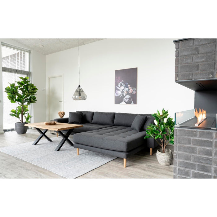 Lido Lounge Sofa - mørkegrå - højrevendt