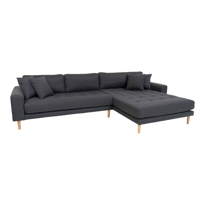 Lido Lounge Sofa - mørkegrå - højrevendt