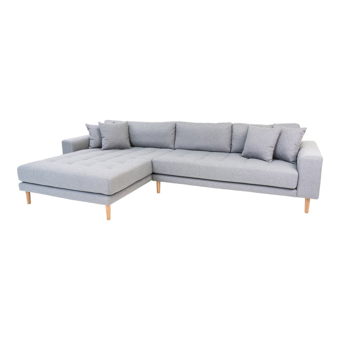 Lido Lounge Sofa - lysegrå - venstrevendt