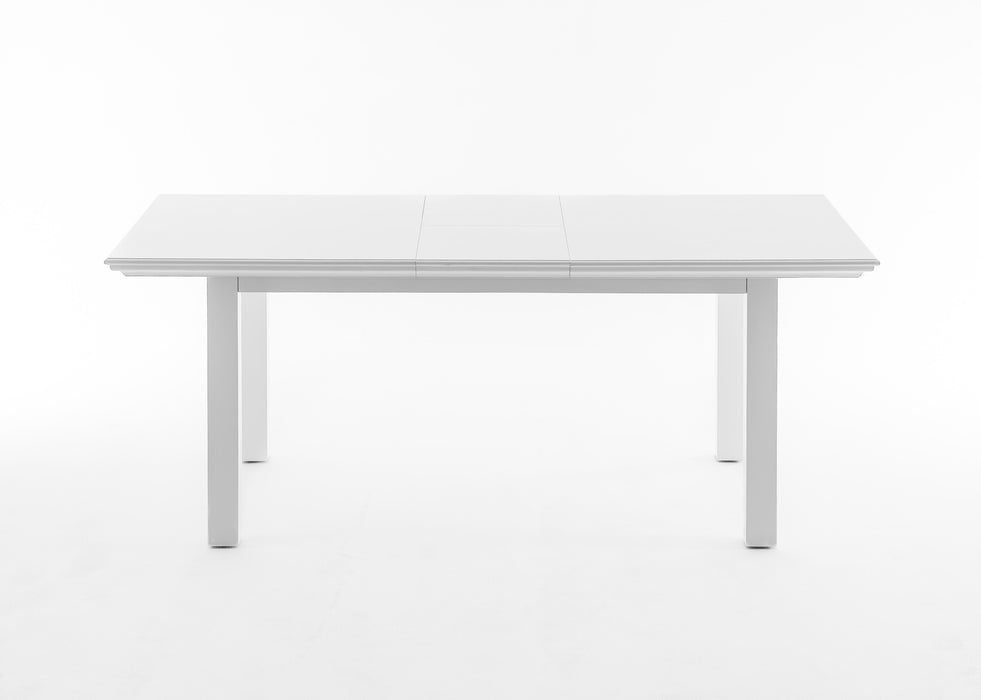 Halifax Spisebord med Udtræk - Hvid - 200x90x76 cm