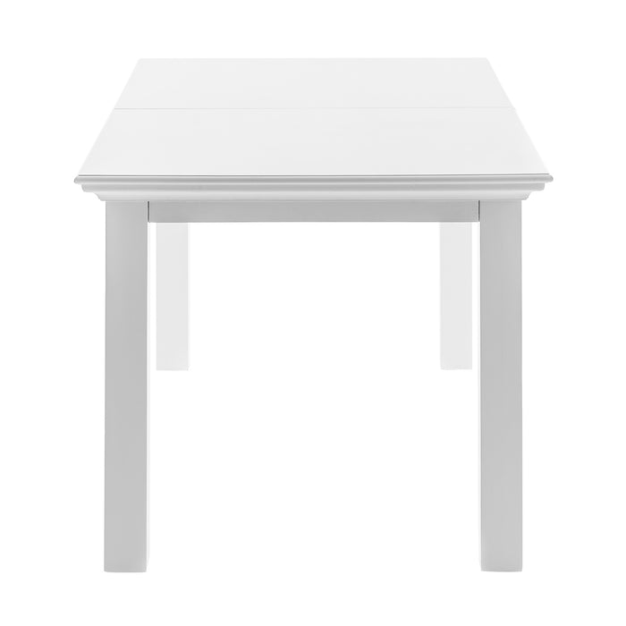 Halifax Spisebord med Udtræk - Hvid - 200x90x76 cm