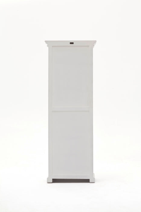 Provence Enkelt Vitrineskab - Hvid - 70x45x190 cm