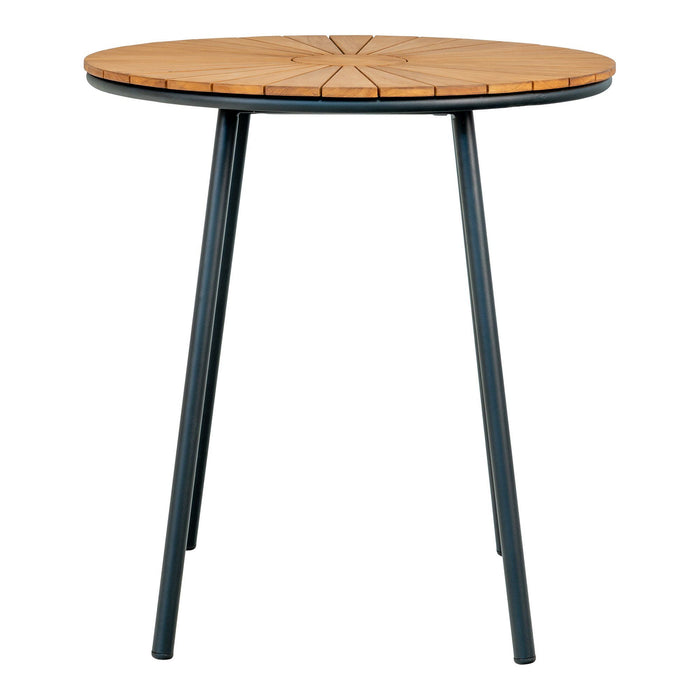 Cleveland Cafébord - teak - naturlig - ø70x74 cm