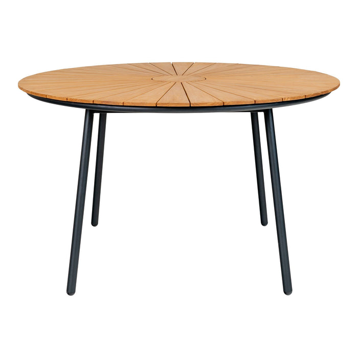 Cleveland Spisebord - teak - naturlig - ø130x74 cm