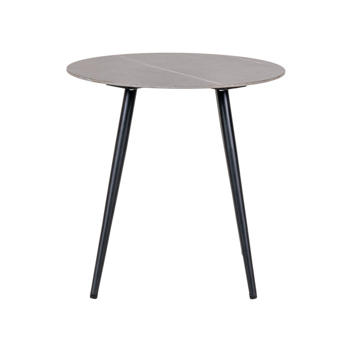 Lazio Sidebord - grå/sort - Ø45 cm