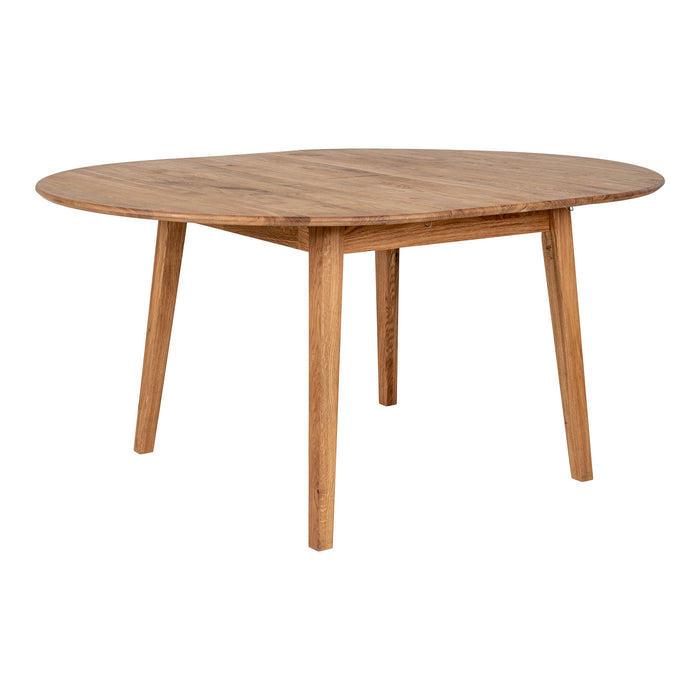 Metz Spisebord - egetræ - naturlig - Ø118x118-158x75 cm