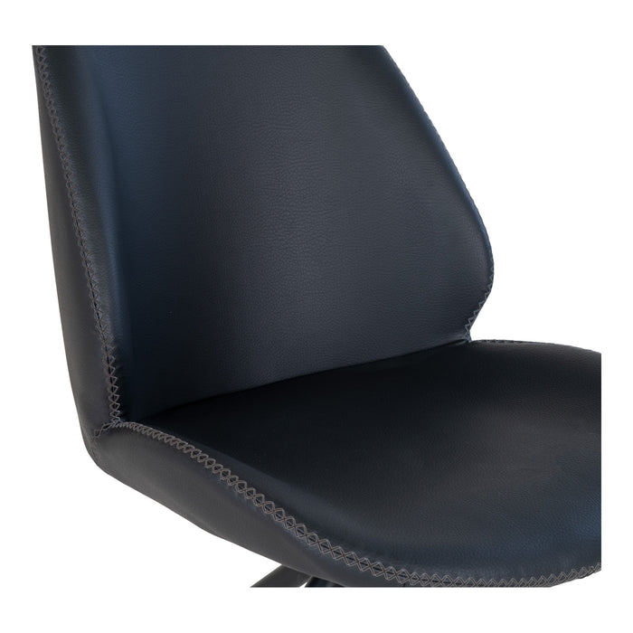 2 stk. Monte Carlo Spisebordsstol - sort - PU læder