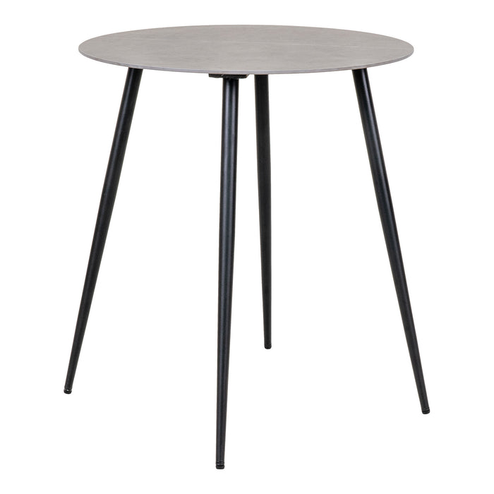 Lazio Cafébord - grå/sort - Ø60 cm