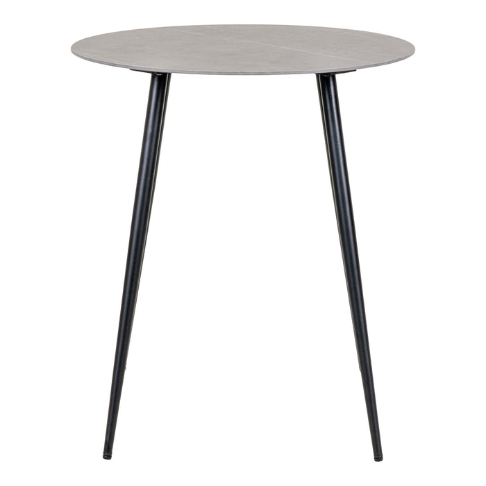 Lazio Cafébord - grå/sort - Ø60 cm