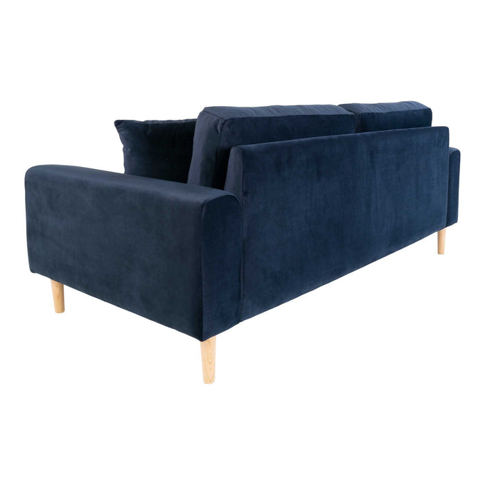 Lido 2,5 Personers Sofa - mørkeblå - velour