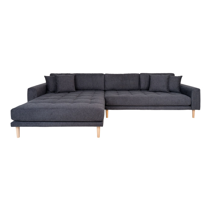 Lido Lounge Sofa venstrevendt - mørkegrå