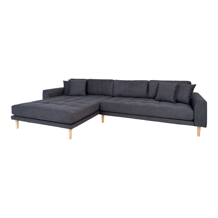 Lido Lounge Sofa venstrevendt - mørkegrå