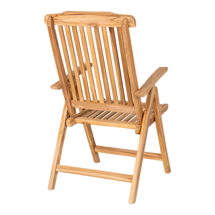 2 stk. Elche Teak 5-position Stol - teak