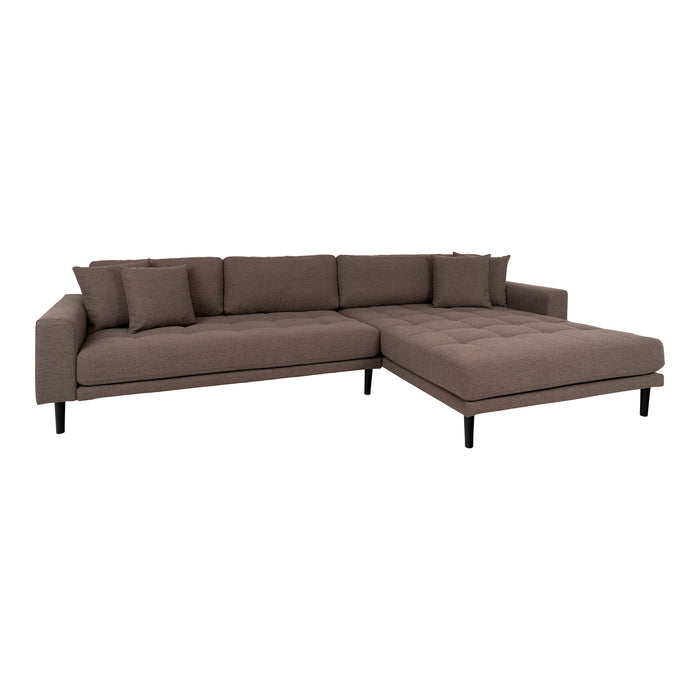 Lido Lounge Sofa højrevendt - brun